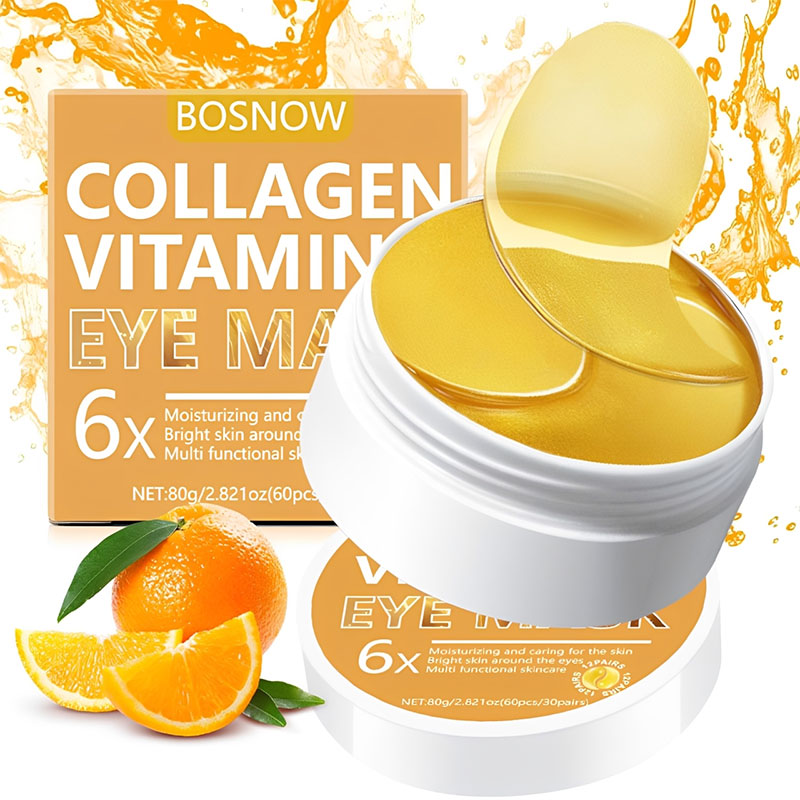 Sheet Mask Collagen - 30 زوجًا من لصقات العين المرطبة،