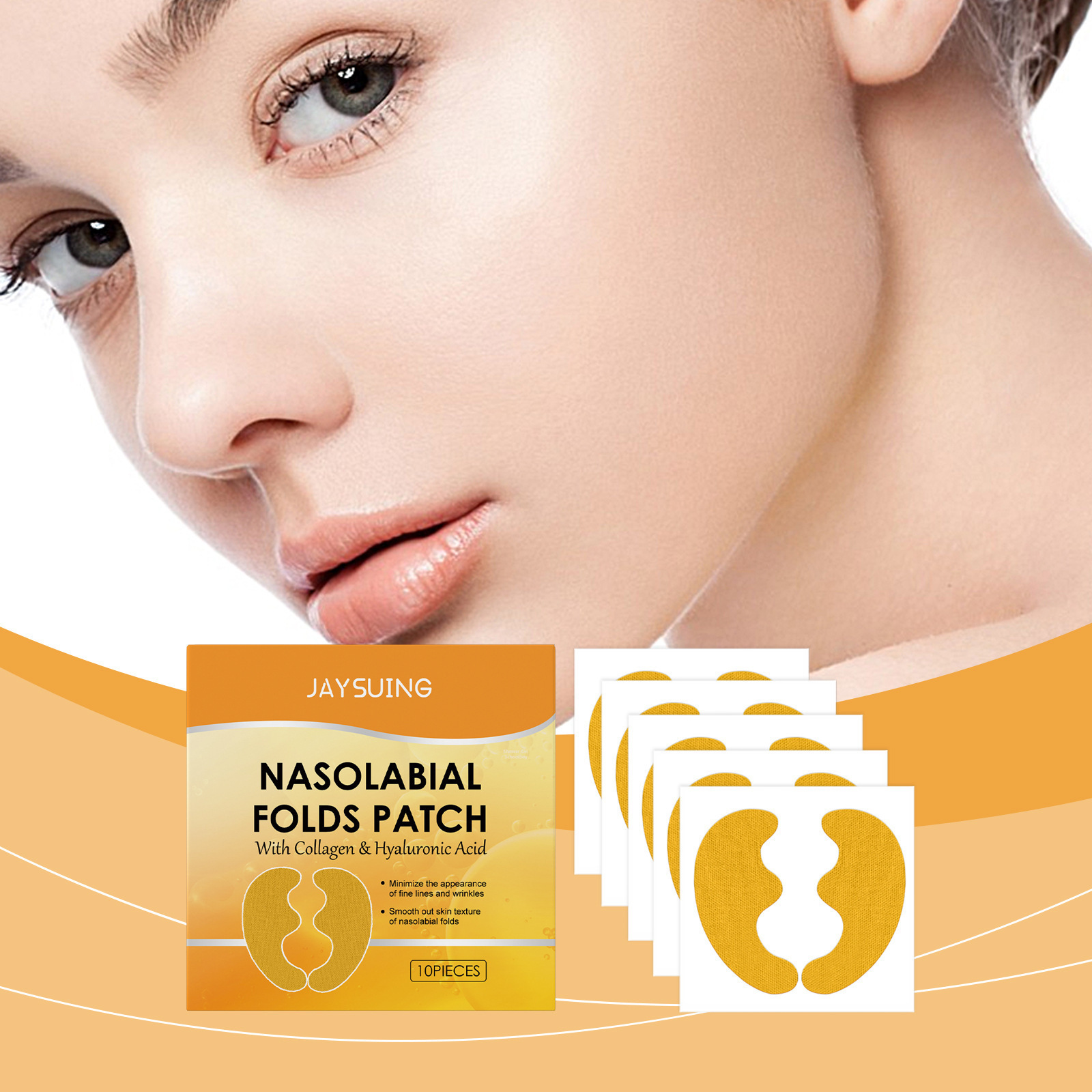 Sheet Mask Collagen - لاصقات إزالة التجاعيد بحمض الهيالورونيك، لاصقات